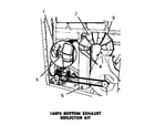 Speed Queen DG3281 160p3 bottom exhaust deflector kit diagram