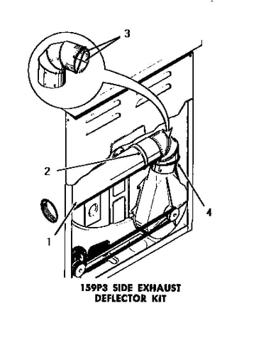 159p3 side exhaust deflector kit