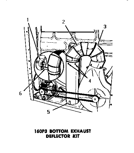 160p3 bottom exhaust deflector kit