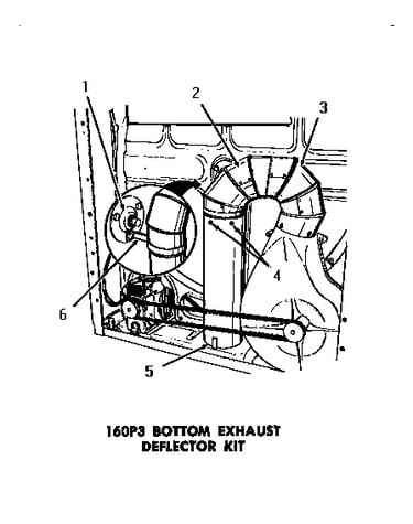 160p3 bottom exhaust deflector kit