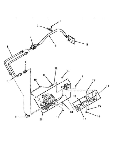 Non-"m" model--standing pilot burner