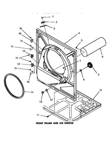 Front frame & air shroud