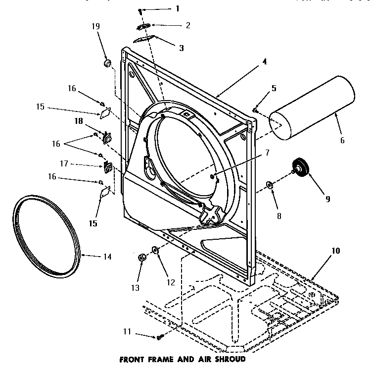Front frame & air shroud