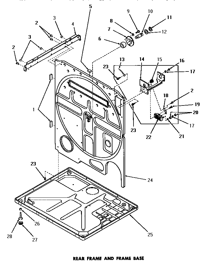 Rear frame & frame base