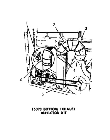 160p3 bottom exhaust deflector kit
