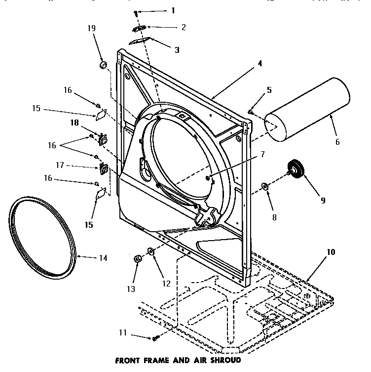 Front frame & air shroud