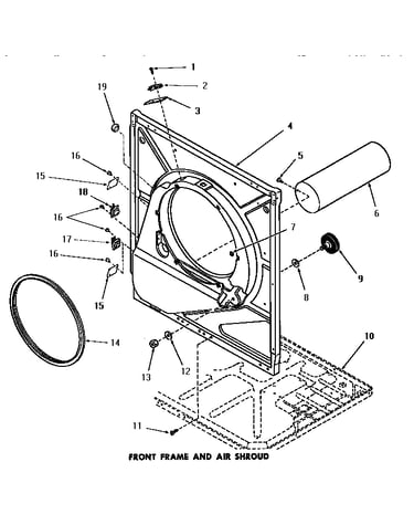 Front frame & air shroud