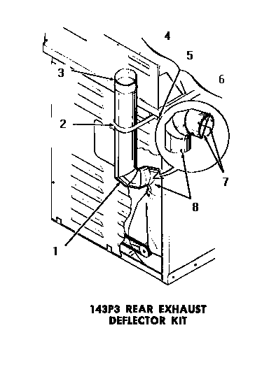 143p3 rear exhaust deflector kit
