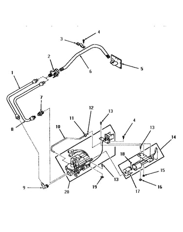 Non-"m" models--standing pilot burner