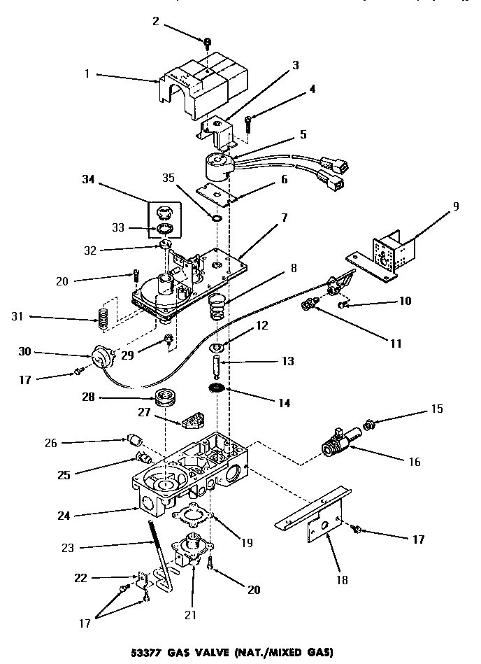 53377 GAS VALVE (NAT. / MIXED)