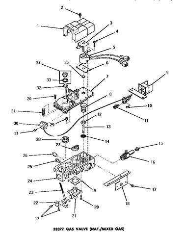 53377 gas valve (nat. / mixed)