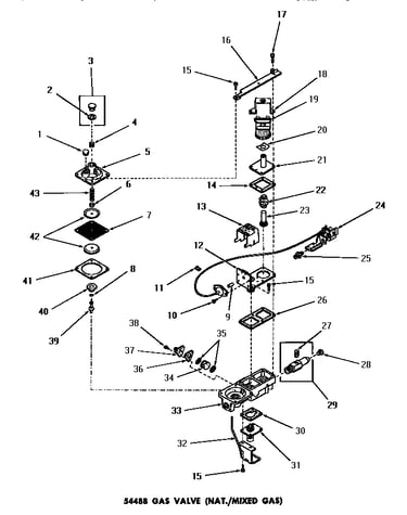 54488 gas valve (nat. / mixed gas)