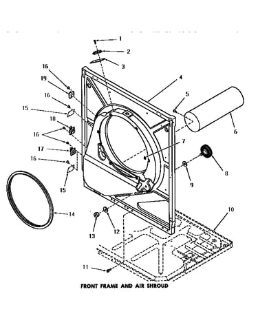 Front frame & air shroud