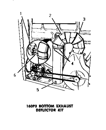 160p3 bottom exhaust deflector kit
