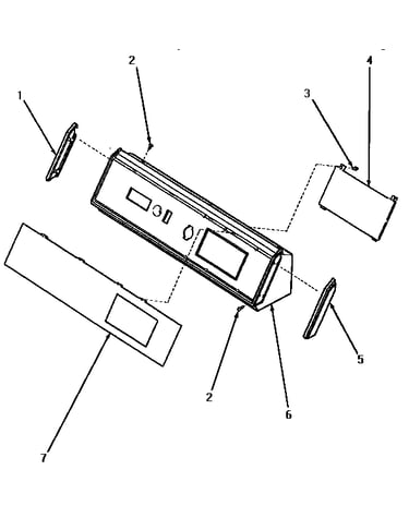 Graphics panel, control hood & controls