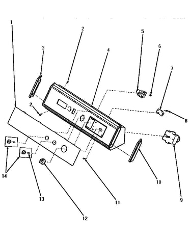 Graphics panel, control hood & controls