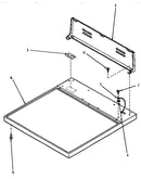 Cabinet top & control hood rear panel