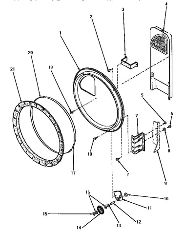 Rear bulkhead, felt seal & cylinder roller