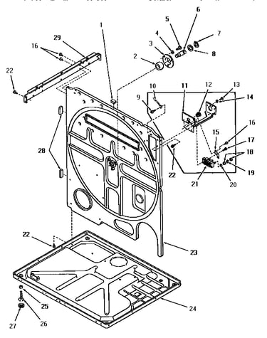 Rear frame and frame base
