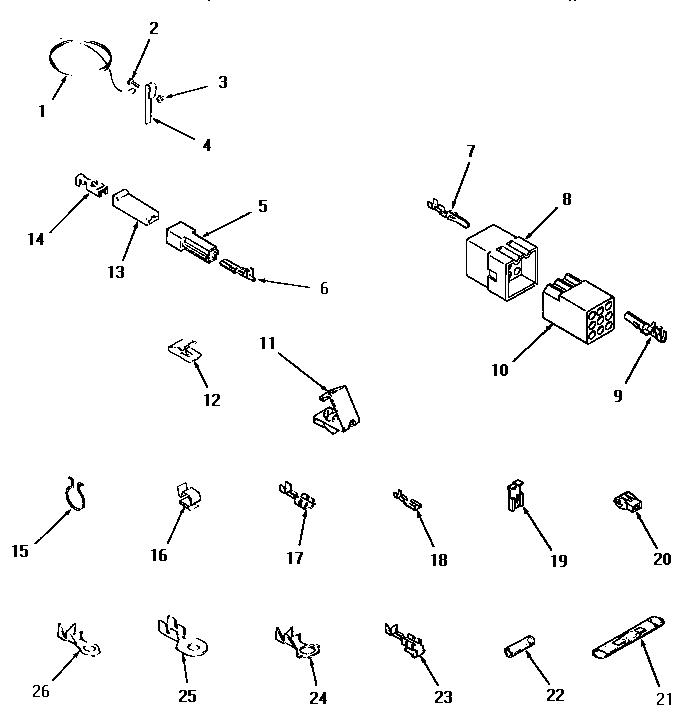 Wire and terminals