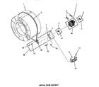 Speed Queen FE3130 motor, idler & belt diagram