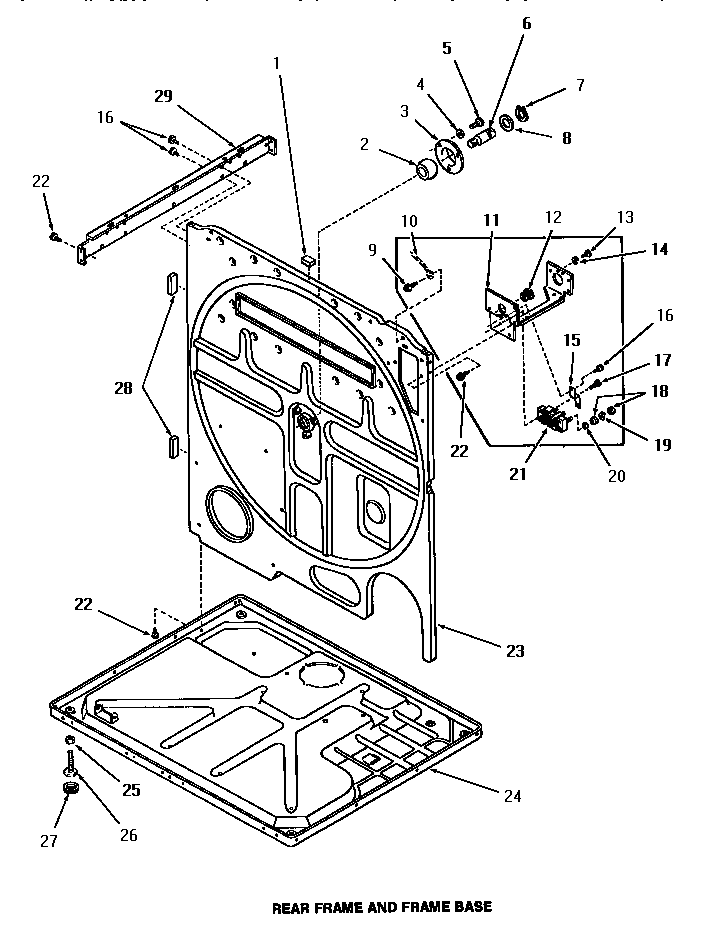 Rear frame & frame base