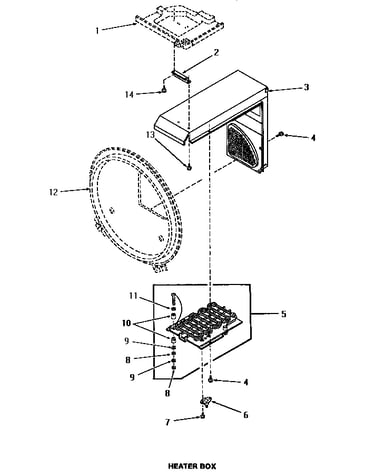 Dryer heater box