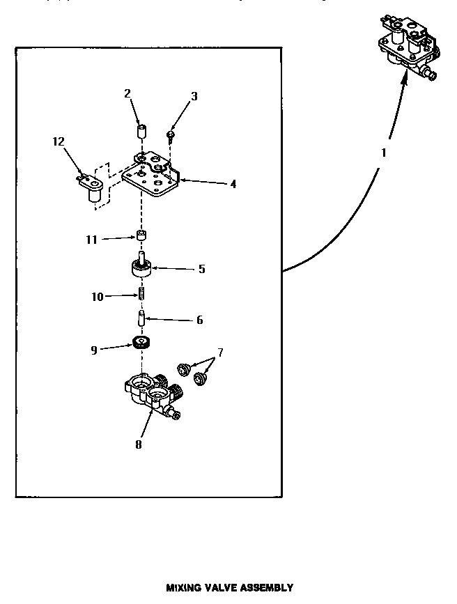 Mixing valve assembly