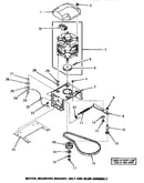Motor, mounting bracket, belt & idler assembly