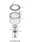 Lint filter, washtub & hub