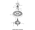 Speed Queen UE8031 transmission assembly & balance ring diagram