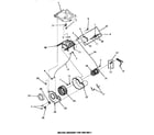 Speed Queen UE8230 motor, exhaust fan & belt diagram