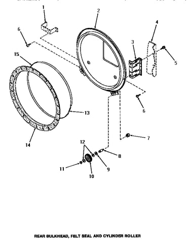 Rear bulkhead, felt seal & cylinder roller