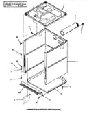 Cabinet, exhaust duct & top (base)