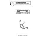 Speed Queen HS8031 wire harnesses & power cord (dryer) diagram
