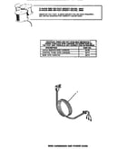 Wire harnesses & power cord (dryer)