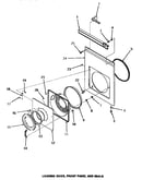 Dryer loading door, front panel & seals
