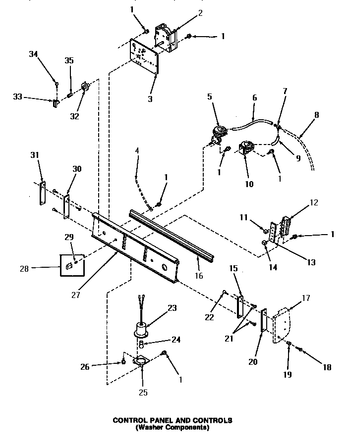 CONTROL PANEL & CONTROLS (WASHER)