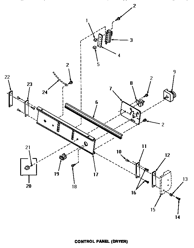 CONTROL PANEL (DRYER)