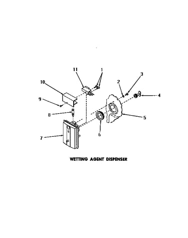 Wetting agent dispenser