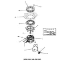 Speed Queen DC5710 motor, relay & pump body diagram