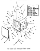 Tub, gasket, float switch & heating element