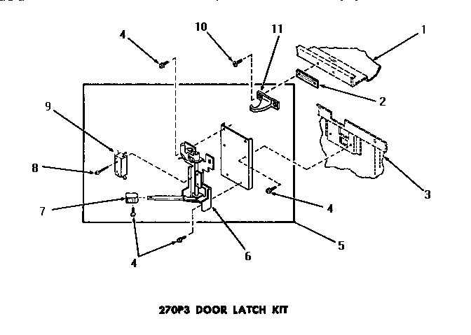 270P3 DOOR LATCH KIT