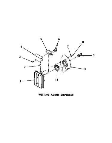 Wetting agent dispenser