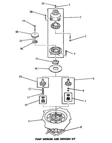 Pump impeller & diffuser kit