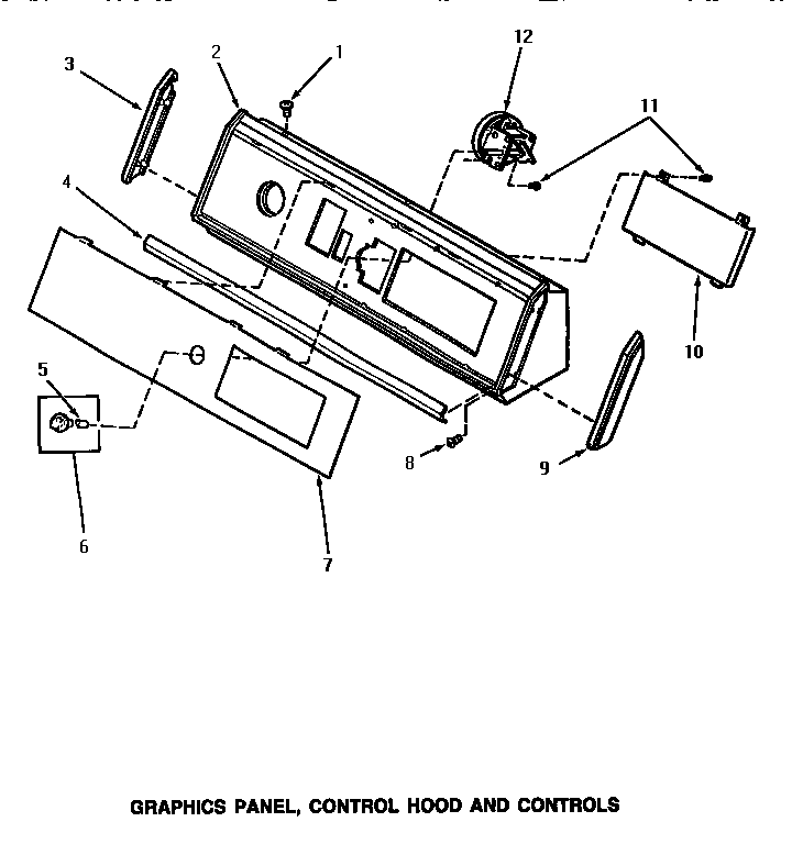 Graphics panel, control hood & controls