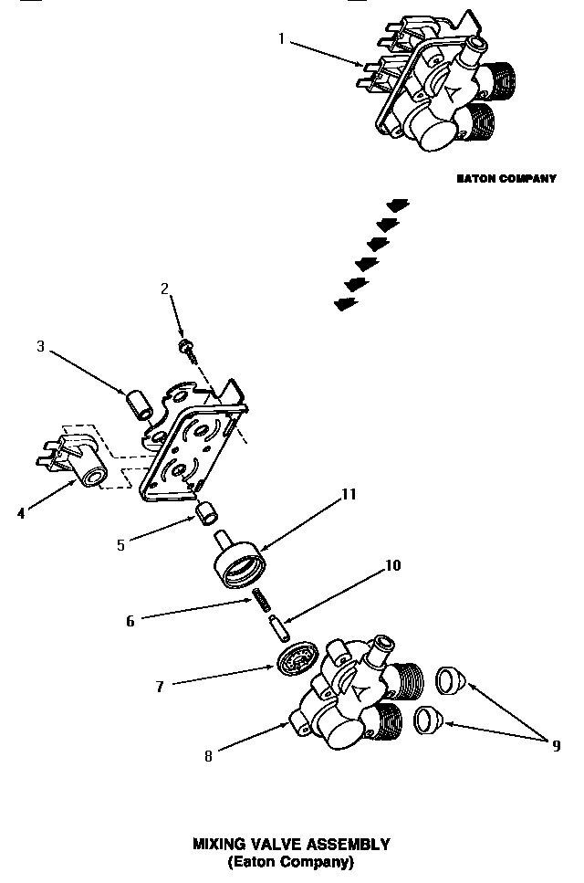 Mixing valve assembly (eaton company)