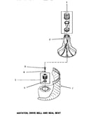Agitator, drive bell & seal seat