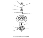 Speed Queen AWE951 transmission assembly & balance ring diagram