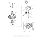 Speed Queen AWE852 33227 transmission assembly components diagram